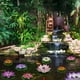 thumbnail image 3 of Lámpara solar de loto para exteriores, lámpara de jardín, mesa, suelo, patio, pasarela, paisaje, lámpara de loto LED, 3 of 5