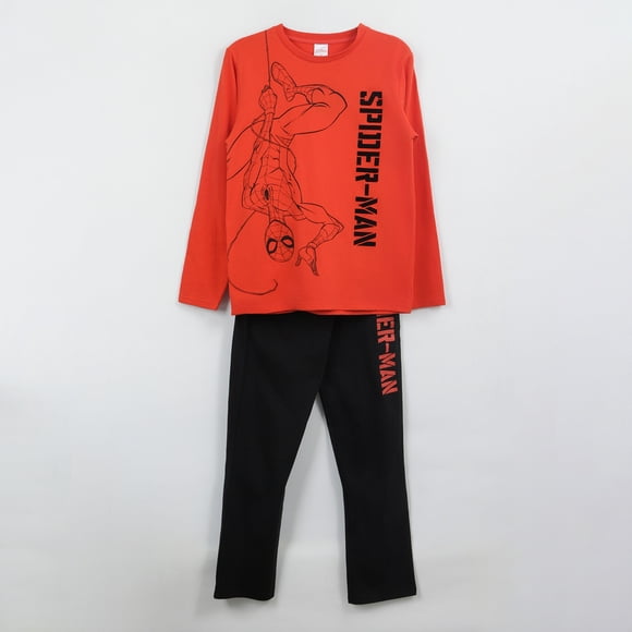 Pijama Manga Larga Niño Rojo Hanging Spiderman Marvel