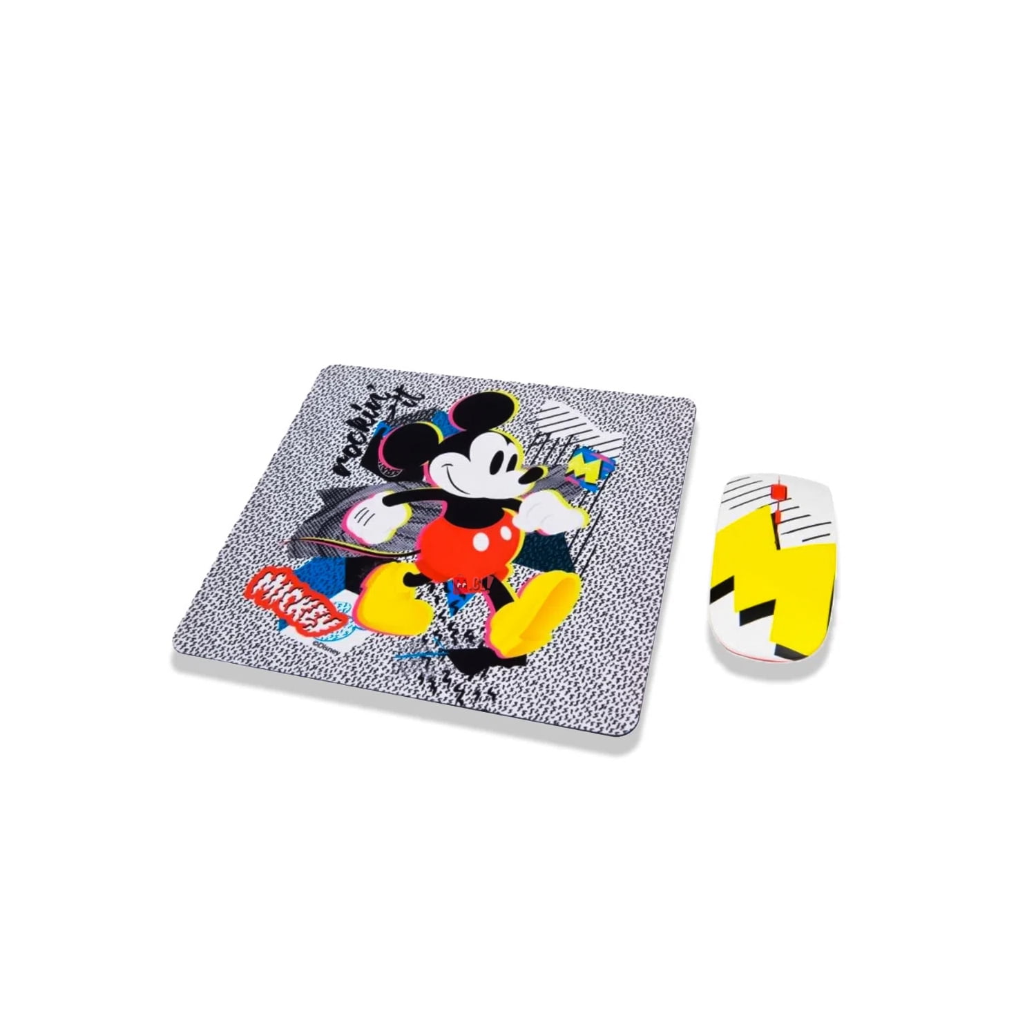 Disney - Kit Mouse Inalámbrico + Mouse Pad Diseño Mickey - Ps