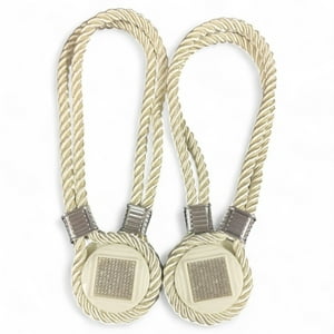 Pack De 02 Sujetadores Magnéticos Para Cortinas Joyas Beige