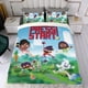 thumbnail image 4 of ¡Presiona Start! Conjunto de sábanas temático, trío de piezas, cómodo y amigable con la piel, diseño único, regalo de decoración para el hogar para familiares, amigos y fans, 90 cm * 190 cm, 4 of 6