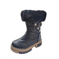Vinnys Outlet - Bota De Invierno Niña Negro