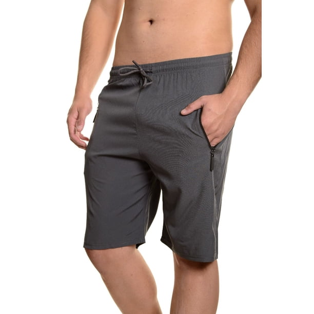 Short Deportivo Hombre Secado Rápido Bolsillos Cierre 7521