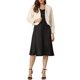 thumbnail image 2 of INSPIRE CHIC Chaqueta corta de mujer de piel sintética con mangas largas y frente abierto Beige XL, 2 of 6