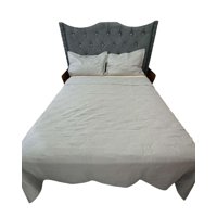 Iiimussa - Quilt Cubrecama De Lujo Verano Delgado King Gris