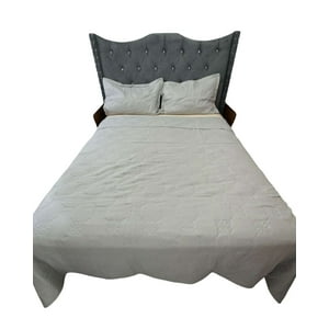 Iiimussa - Cubrecama Quilt De Lujo Verano Delgado Plaza Y Media Gris