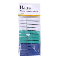 Pinza Plastica 24 Piezas Multicolor 1 Un Haus