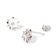 thumbnail image 4 of HITTIME Mujeres Silver Plated Cristal Rhinestone Flower Ear Stud Earring, 4 of 4
