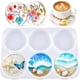 thumbnail image 1 of HeyClear Silicone Molds for Resin Coasters, 6-Cavity Round, 1 of 3
