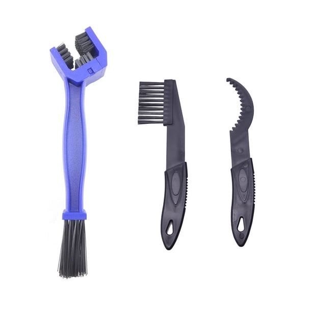 Juego de herramientas para limpiar cadenas de bicicleta y motocicletas: cepillo de limpieza duradero para el mantenimiento de engranajes y cadenas de bicicleta.