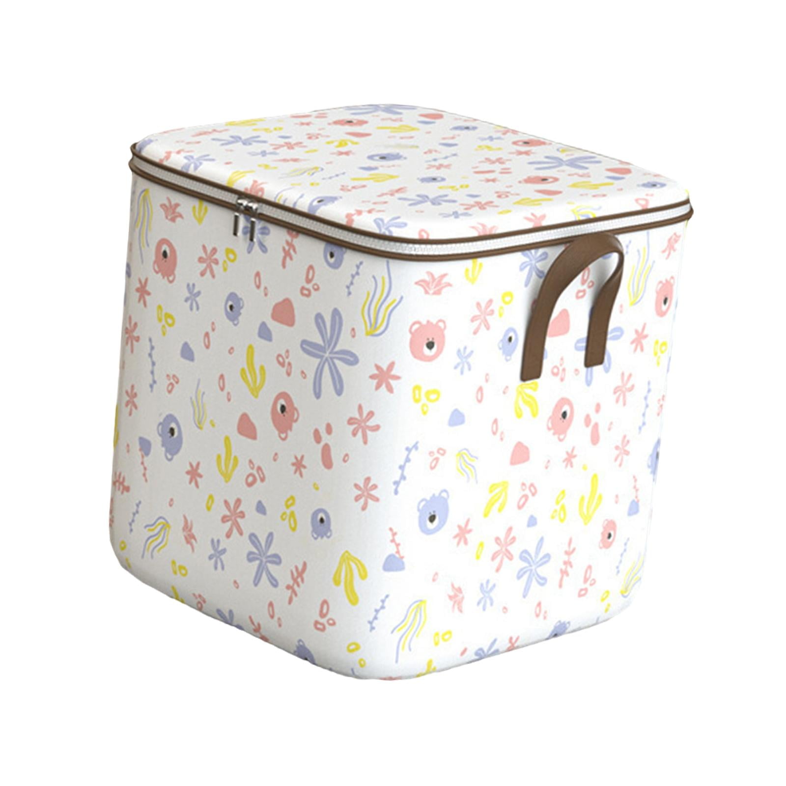 Magideal - Bolsa De Almacenamiento De Ropa, Organizador De Guardarropa, Calcetines, Funda De Edredón Portátil, Maleta De Cama, Contenedor De Viaje Con Tapa, Caja 100l