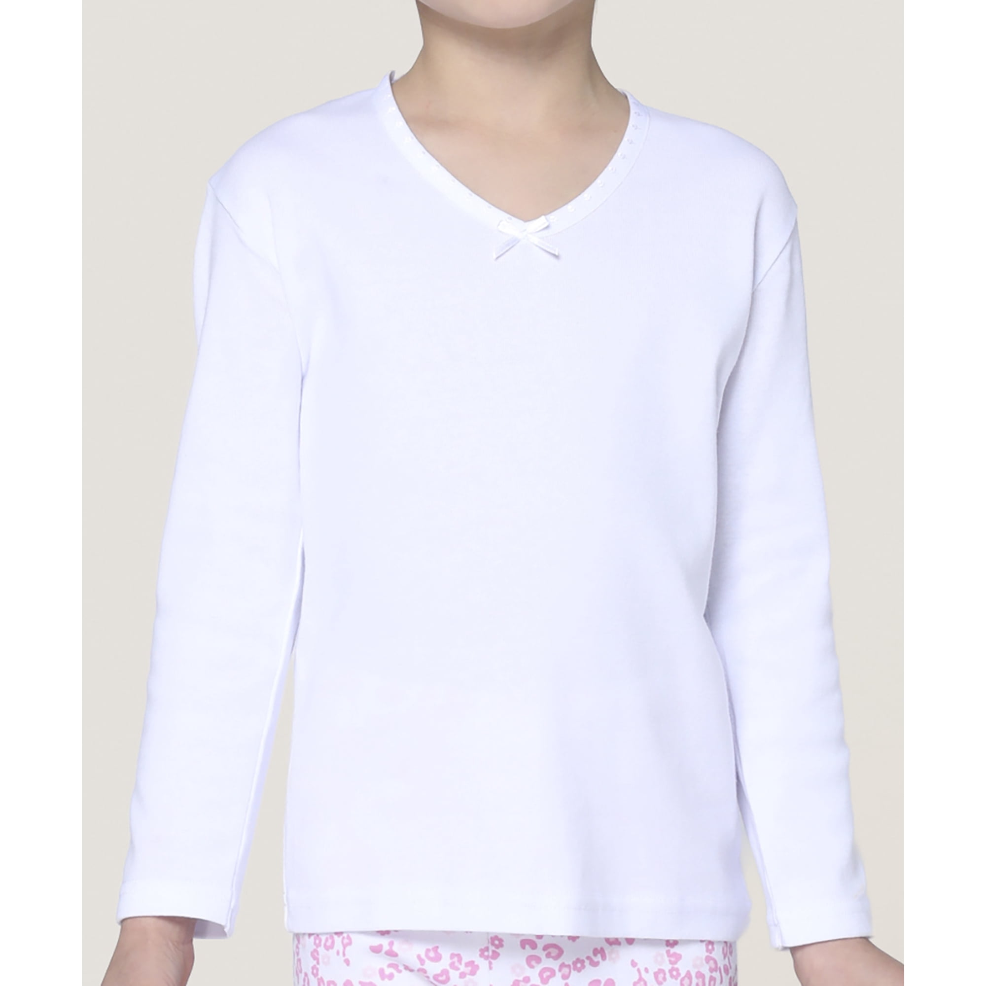 Lady Genny - Camiseta Manga Larga De Algodón Para Niñas