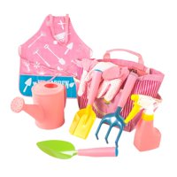 Ioensy - Juego De Herramientas De Jardinería Para Niños, Rastrillo, Herramientas De Arena Para Jardín Y Playa Para Exteriores, 8 Piezas En 1 Juego