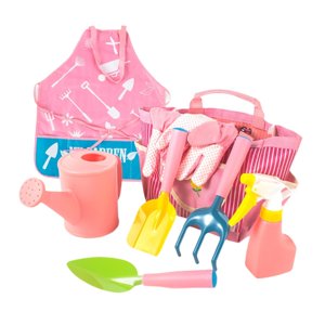 Ioensy - Juego De Herramientas De Jardinería Para Niños, Rastrillo, Herramientas De Arena Para Jardín Y Playa Para Exteriores, 8 Piezas En 1 Juego