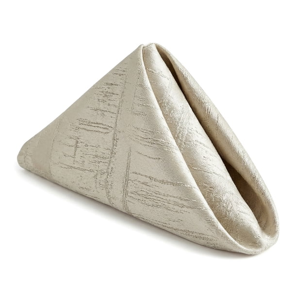 REGALWOVEN Juego de 6 Servilletas de Tela, Satén Lavable y Reutilizable para Mesa de Cena en Casa, Restaurante, Bodas y Fiestas Café 20x20 pulgadas