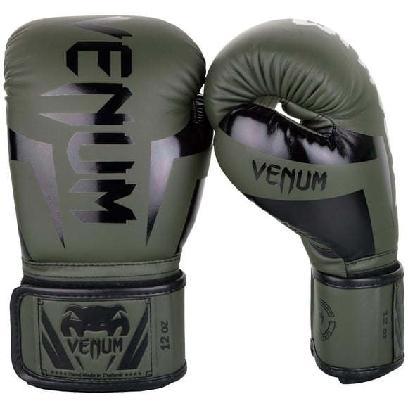 Guantes de boxeo Venum Elite Khaki Black 12 oz