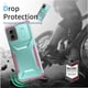 thumbnail image 2 of Funda Resistente para Motorola Moto G Play 5G 2024 con Tapa Deslizante y Protección Militar Verde, 2 of 6