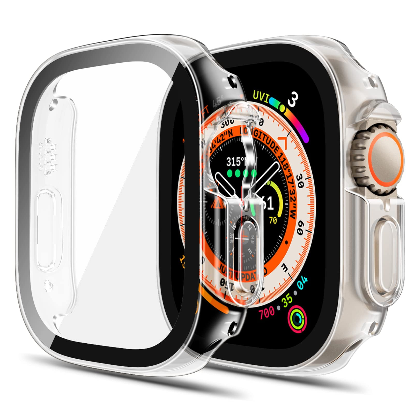 Vanan - Protector Carcasa Glass Para Apple Watch Ultra 49mm Transparente