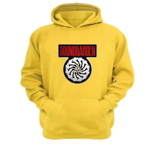 Genérico - Polerón Canguro Soundgarden Amarillo Talla L Unisex