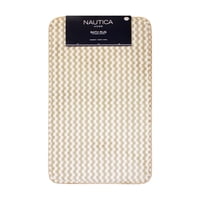 Alfombra De Baño Nautica Home Memory Foam 50X80 Cm Cuadros Beige