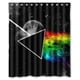 thumbnail image 1 of Cortina de ducha con diseño de mariposas en Pink Floyd, juego de cortina de baño con ganchos, tamaño 60 x 72 pulgadas, 1 of 3