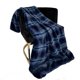 thumbnail image 1 of Manta decorativa Plutus Brands Blue Fluffy Fields de piel sintética, 1 of 3