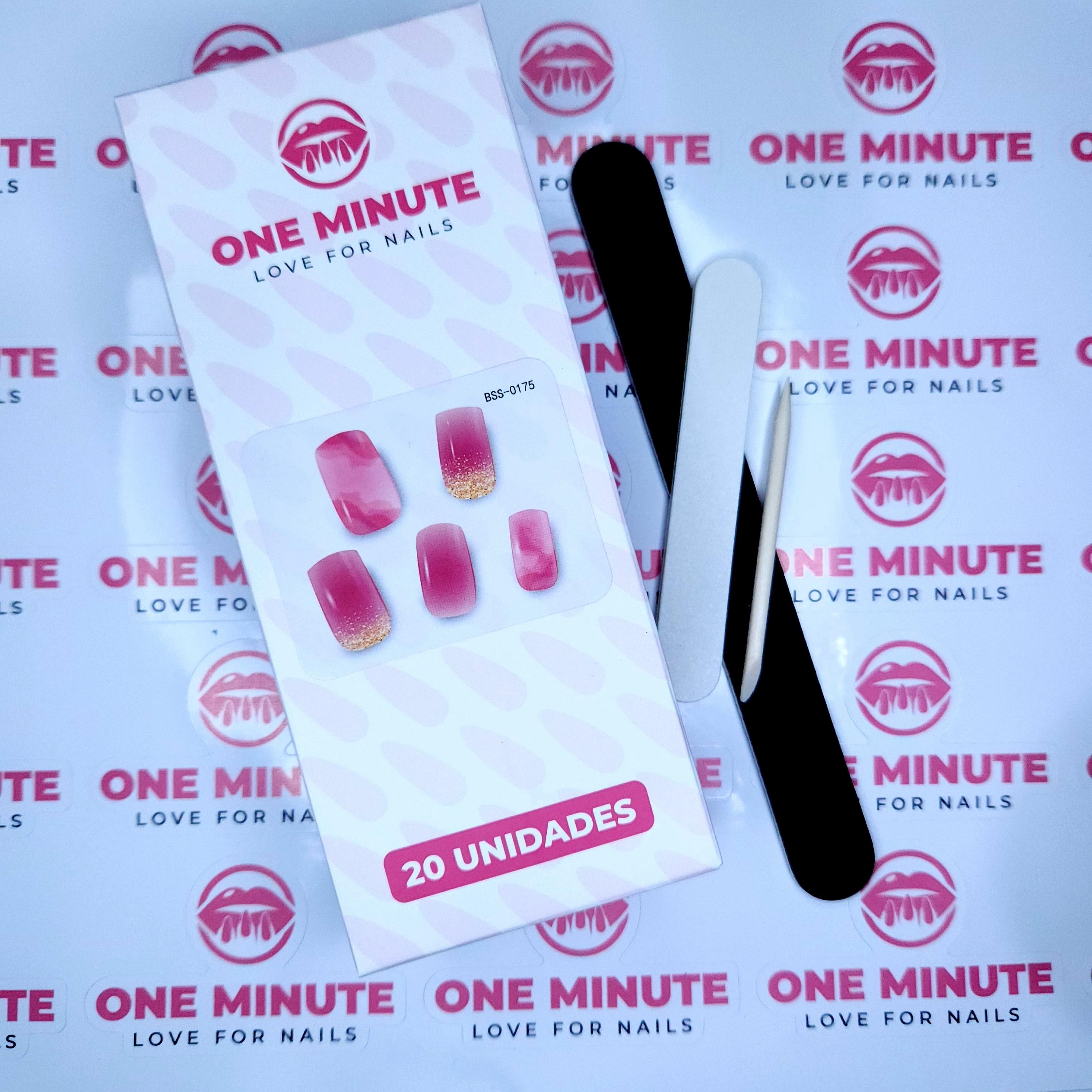 One Minute - Uñas Gel Semicuradas Diseño 175