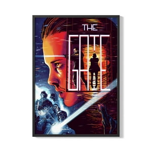 Creango - Cuadro Poster Enmarcado Stranger Thing Diseño 8 Decorativo