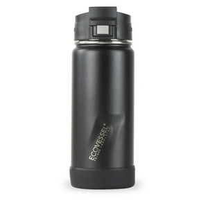 Ecovessel - Botella Inox De Viaje 473 Ml The Perk Negro.