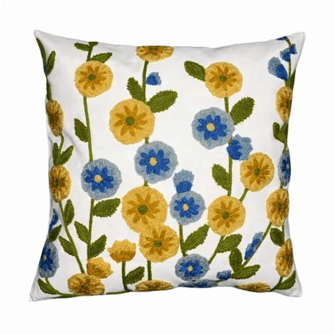 Genérico - Fundas De Cojines Bordadas A Elección 45X45 Diseño 11 Color Blanco