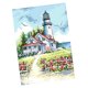 thumbnail image 4 of Kit De Punto De Cruz Estampado Faro Costero, Costura Artesanal, Tela Preimpresa, 4 of 5