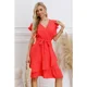 thumbnail image 2 of Vestido Corto Mujer Manga Corta Casual Eventos Cuello V 3332, 2 of 3