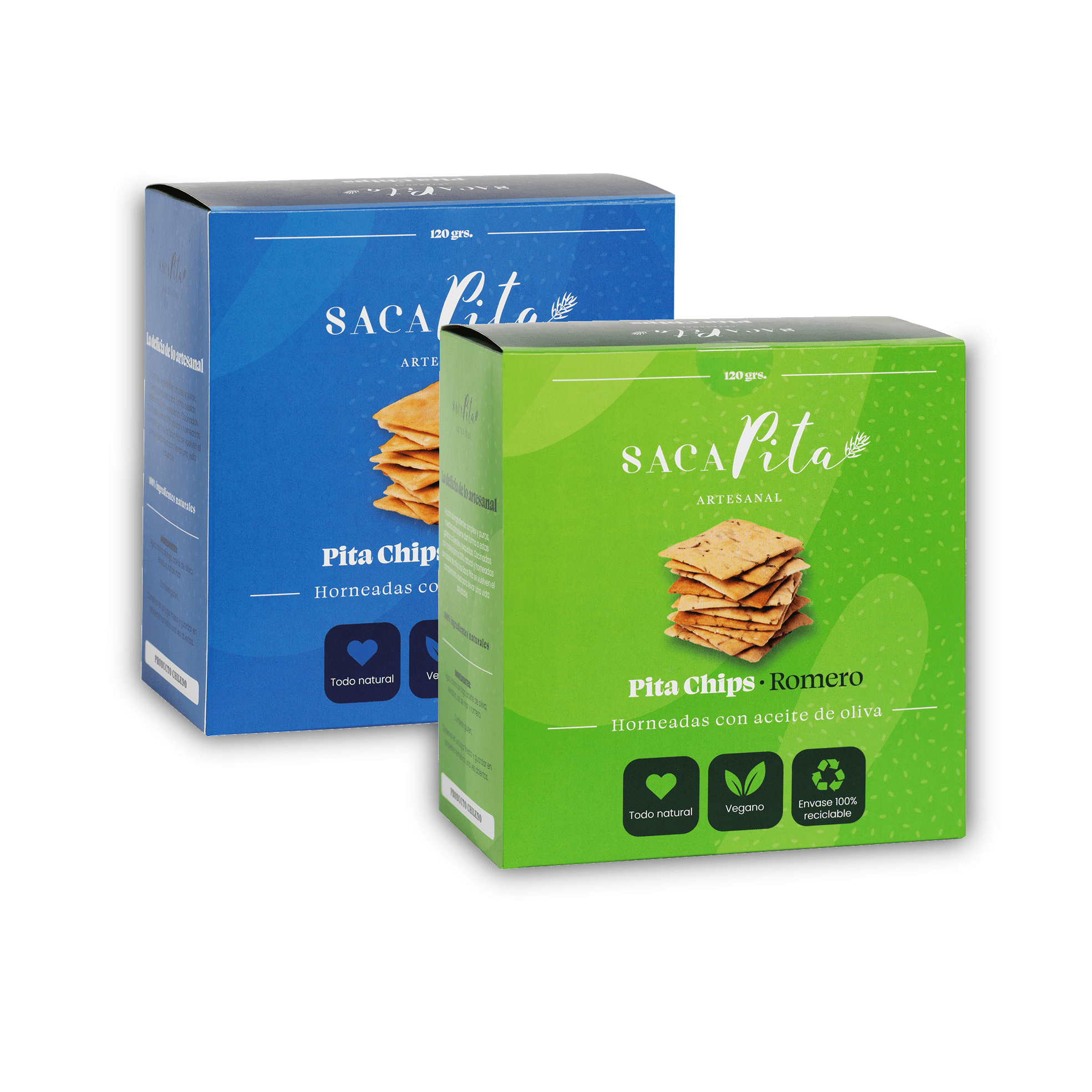 Sacapita - Galletas Artesanales Pack 2 Unidades Sal De Mar/romero
