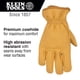 thumbnail image 2 of Guantes De Trabajo 60604 De Cuero De Vaca Talla Grande, 2 of 9