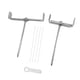 thumbnail image 1 of 2 piezas de soporte de bajante, soporte de canalón ajustable, extensión de hierro, soporte de tubería de anclaje, construcción de hierro resistente, adecuado para Estaca de tierra de 20 cm, 1 of 5