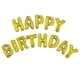 thumbnail image 1 of Set de globos con estampado Happy Birthday Gold 16, 1 of 2