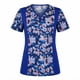 thumbnail image 1 of Delantal Mujer modelo Fusión tela Anti fluidos estampada. Azul Rey - Art. FUS-2, 1 of 3