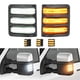 thumbnail image 1 of Switchback led lateral espejo marcador luces aptas para 2008-2016 F250 F450 Super Duty, secuencial ámbar girar luces de señal, luces de funcionamiento blancas 2pcs, 1 of 3