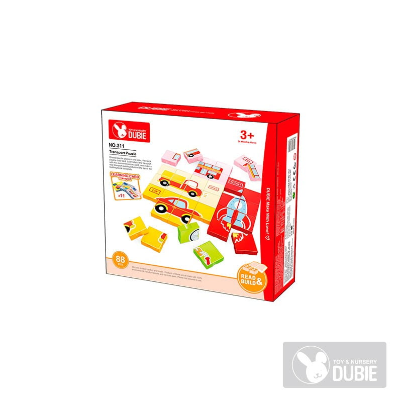 Dubie - Puzzle Transporte 88 Piezas
