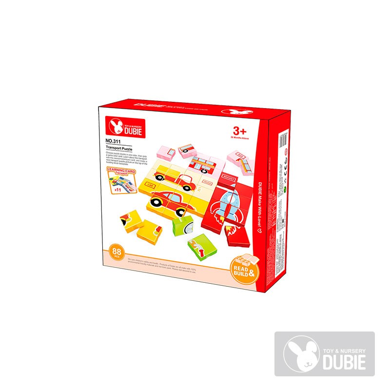 Dubie - Puzzle Transporte 88 Piezas
