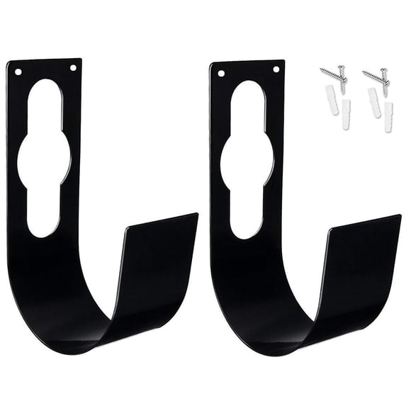Soporte para Manguera de Jardín Ebliiny 2 Unidades Resistente Negro