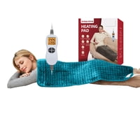 Almohadilla Térmica Ambershine Xxxl, Tamaño King, 45 Cm X 85 Cm, 12 Ajustes