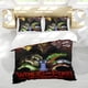 thumbnail image 5 of Alas de Fuego Conjunto de sábanas temático, trío de piezas, cómodo y amigable con la piel, diseño único, regalo de decoración para el hogar para familiares, amigos y fans,173cm *218cm, 5 of 6