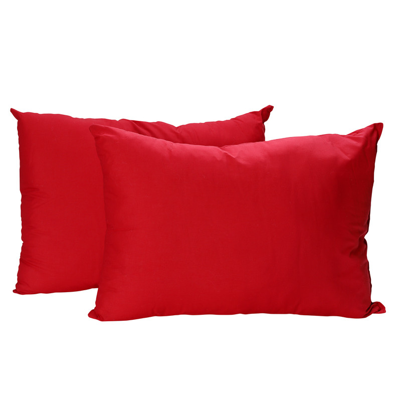 Arthome - Pack 2 Almohadas Color Rojo 50 X 70 Cm