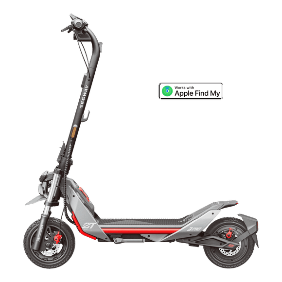 Scooter Eléctrico Segway ZT3 Pro - 40 km/h Vel. Máx y 70 km Aut. Máx - Negro/Rojo