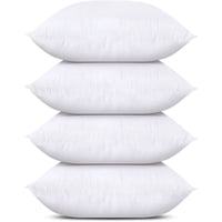 Utopia Bedding - Juego De Ropa De Cama Throw Pillows Utopia De 4 Unidades, Color Blanco, 45 X 45 Cm