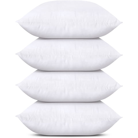 Utopia Bedding - Juego De Ropa De Cama Throw Pillows Utopia De 4 Unidades, Color Blanco, 45 X 45 Cm