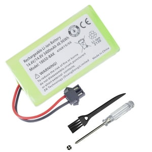 Cqceo - Batería De Repuesto Para Eufy Robovac 11 11S 30 30C 15C 15T 12 35C 15C 15C Max 25C 30C Para Ecovacs Deebot N79 N79S N95 Dn622 Para Tesvor X500 Y Goovi F007C D380 D382 Robot Aspiradoras 14,4 V 3400 Mah