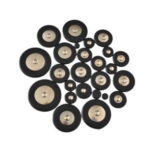 Magideal - 25X Almohadillas De Saxofón Alto De Varios Tamaños, Almohadillas De Pu De Saxofón Portátiles Profesionales, Repuesto De Piezas De Reparación De Acceso