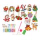 thumbnail image 2 of Llaveros De Pintura Para Decoración De Navidad, Regalo De Año Nuevo, Adornos Artísticos Navideños DIY, 2 of 3